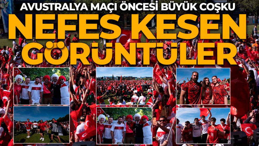 Avustralya maçı öncesi nefes kesen görüntüler! Taraftarlarımız, Kanada’yı kırmızı-beyaza boyadı