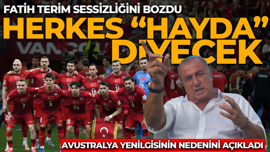 Fatih Terim sessizliğini bozdu! A Milli Takım eleştirilerine sert tepki! "Herkes 'Hayda' diyecek"