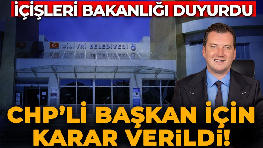 Tutuklanan Silivri Belediye Başkanı Bora Balcıoğlu görevden uzaklaştırıldı