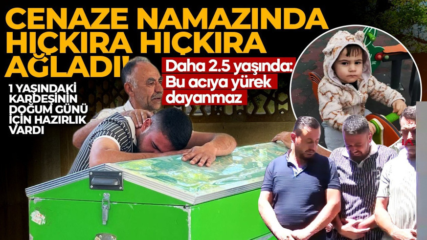 Babası alışverişteydi, annesi mutfakta! Bu acıya yürek dayanmaz... Cenaze namazında hıçkıra hıçkıra ağladı..