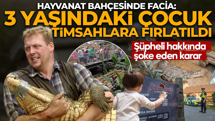 3 yaşındaki çocuk timsahlara fırlatıldı! Hayvanat bahçesinde facia: Şüpheli hakkında şoke eden karar