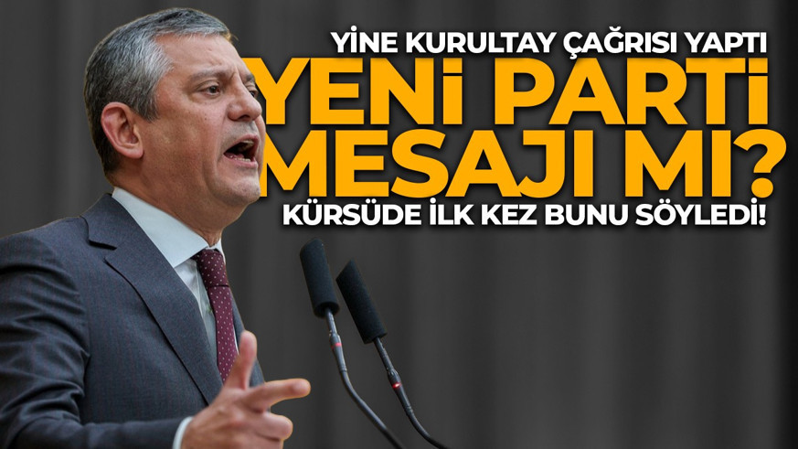 Özgür Özel'in kurultay çağrısında yeni parti sinyali! "Ya bir yol bulacağız, ya bir yol yapacağız"