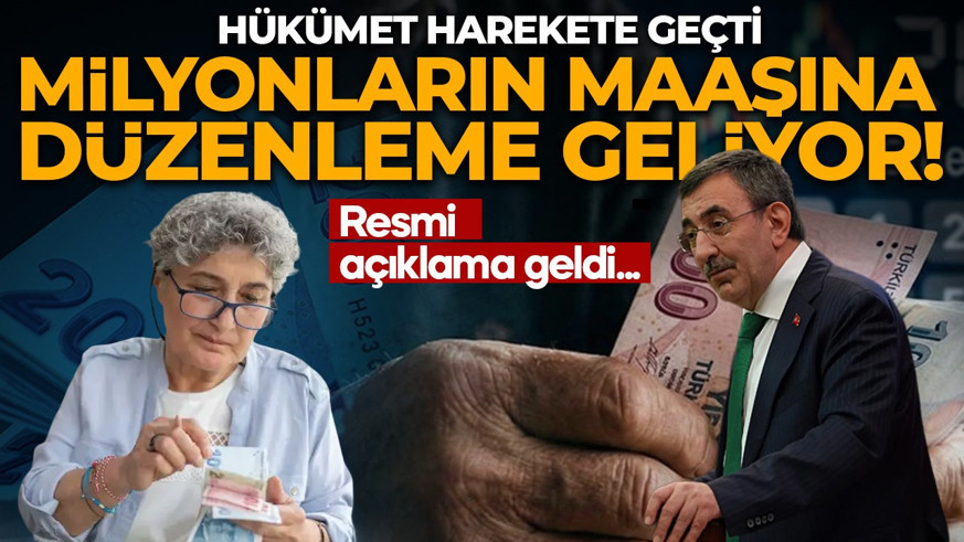 Emekli maaşına düzenleme mesajı! Cumhurbaşkanı Yardımcısı Yılmaz duyurdu