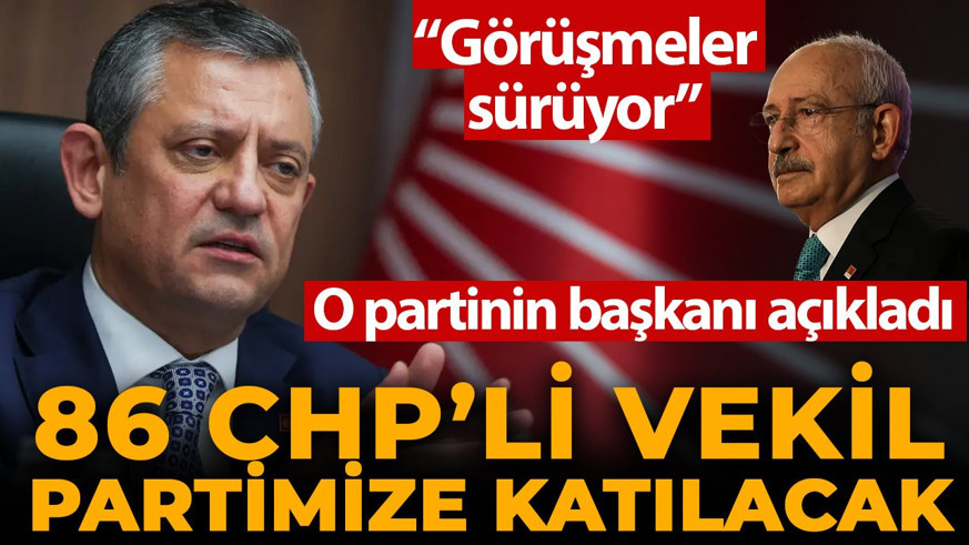 Ankara kulisleri bu açıklamayla çalkalanıyor! 86 vekil ve 74 il başkanı bize katılacak