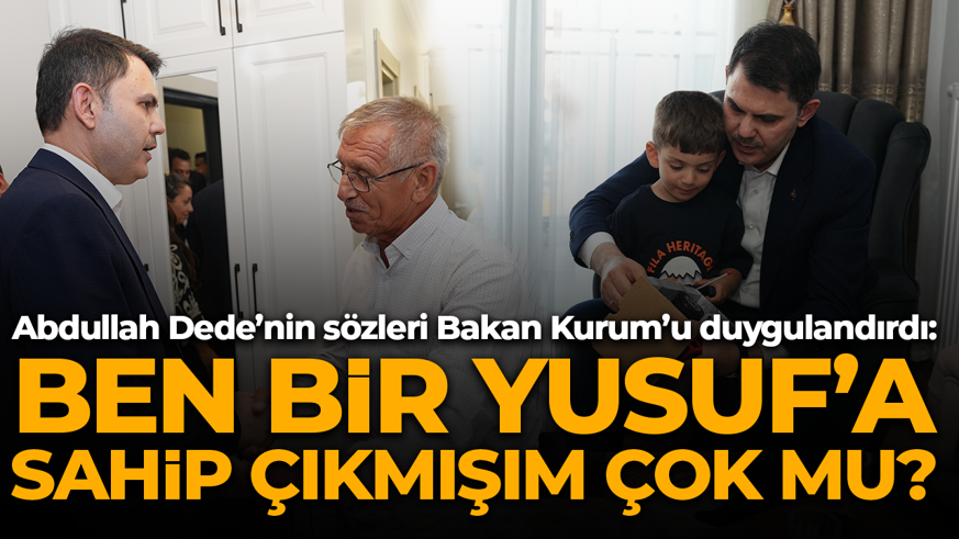 Depremin mucize bebeği Yusuf Berk'e ziyaret! Adıyamanlı dedenin sözleri Bakan Kurum’u duygulandırdı