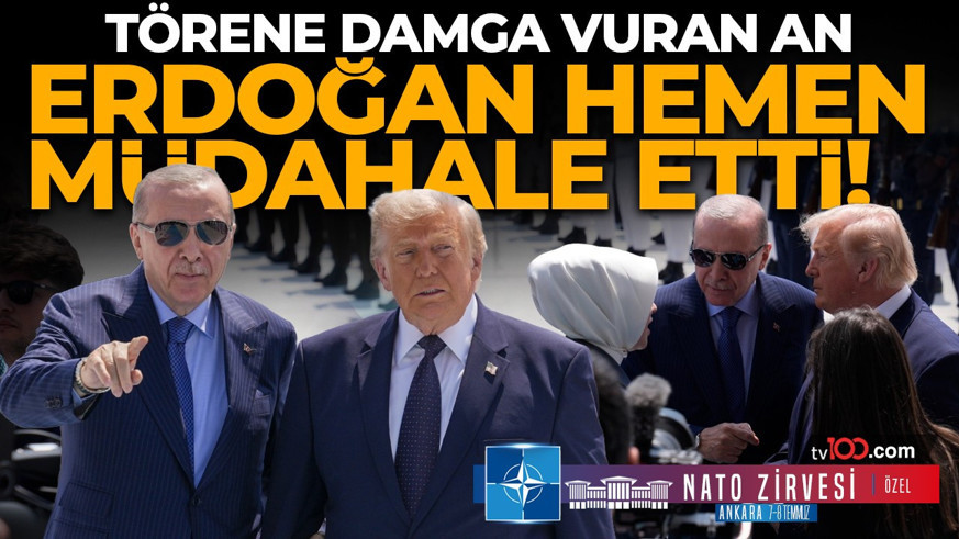 Törene damga vuran an: Cumhurbaşkanı Erdoğan hemen müdahale etti! İşte o görüntüler