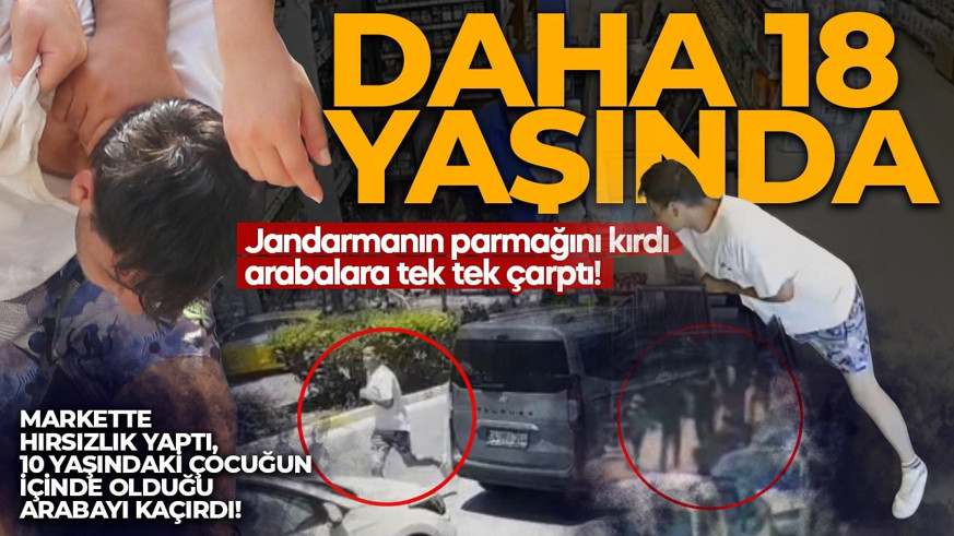 Antalya'da akıllara durgunluk veren olay! Markette hırsızlık yaptı, 10 yaşındaki çocuğun içinde olduğu arabayı kaçırdı!