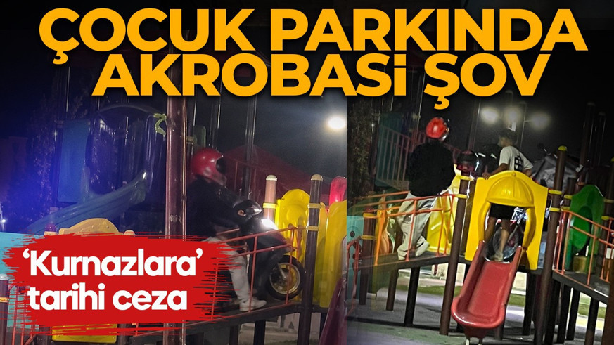 Aksaray’da görülmemiş olay!Herkes çocuk parkındaki bu görüntüleri konuşuyor! Ceza kesildi