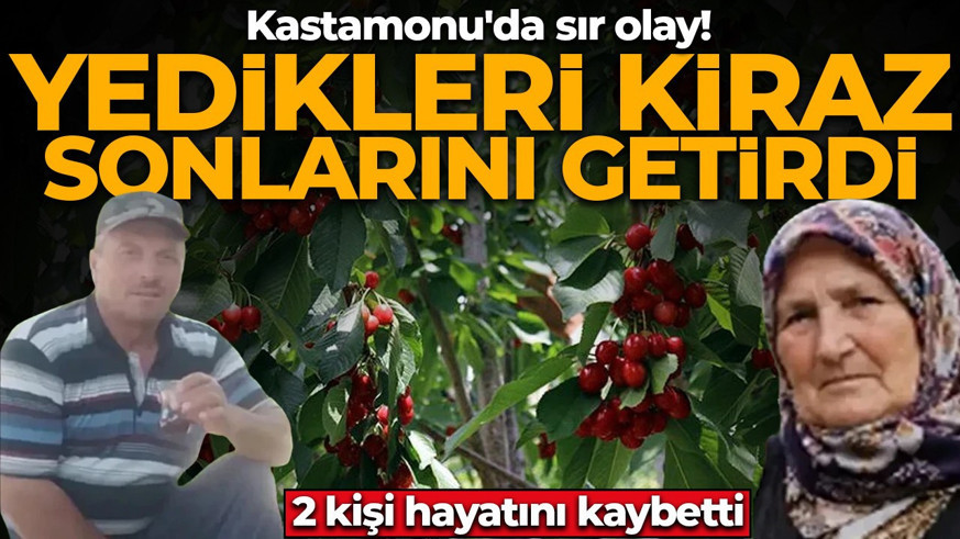 Kastamonu'da sır olay! Bahçeden yediği kiraz sonunu getirdi: Eşinin ardından yaşamını yitirdi