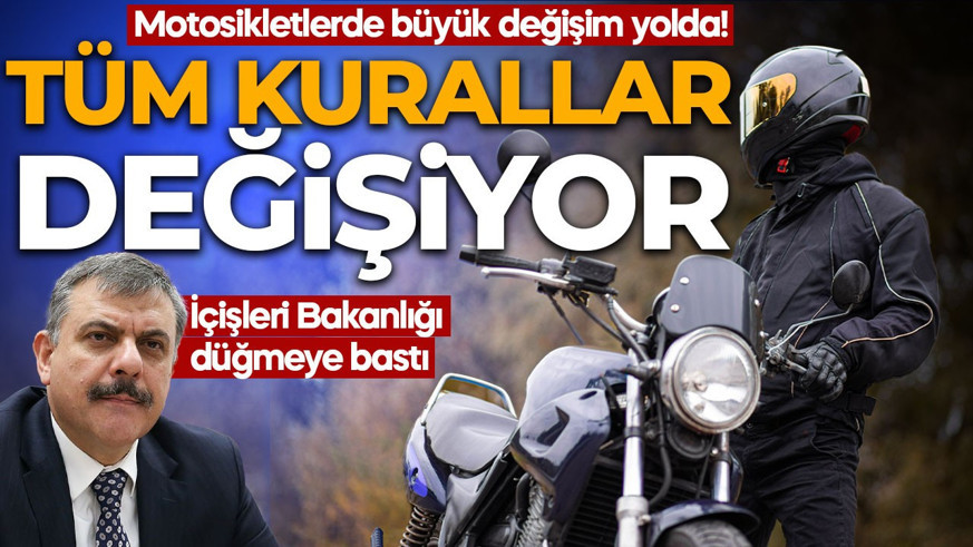 İçişleri Bakanlığı düğmeye bastı: Motosikletlilere yeni dönem! Trafikte tüm kurallar değişiyor