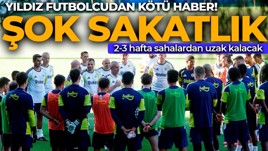 Fenerbahçe’de şok sakatlık! Resmen duyuruldu! Yıldız isim 2-3 hafta yok