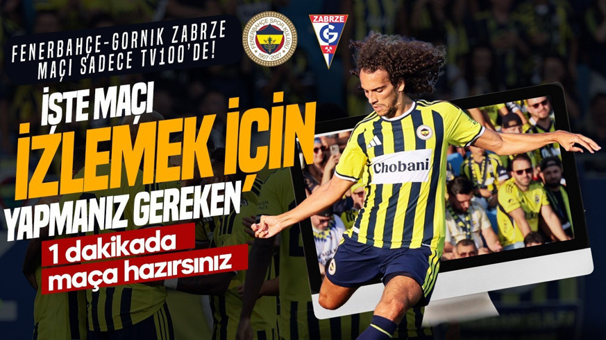 Tv100 frekans ayarı nasıl yapılır? İşte Fenerbahçe-Gornik Zabrze maçı için tv100 frekans ve kanal bilgileri...