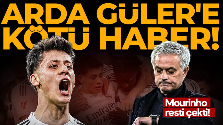 Arda Güler'e kötü haber! Mourinho resti çekti!