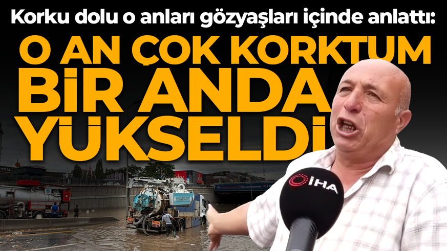 Yıldırım, fırtına, sel! Ankara'yı hepsi bir anda vurdu: Yaşadığı korkuyu gözyaşları içinde anlattı