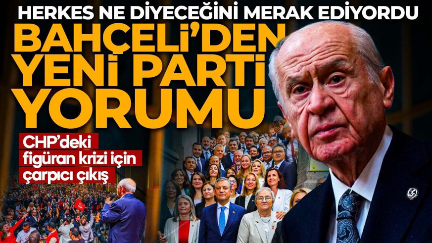 MHP lideri Bahçeli'den CHP'deki "figüran" tartışmasına ilk yorum: "Derhal açıklığa kavuşturulmalı"