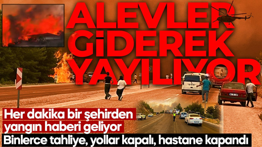 Muğla, Antalya ve Kütahya'da korkulan görüntü! Yangınlar kısa sürede büyüdü: Her geçen dakika bir yangın haberi daha geliyor