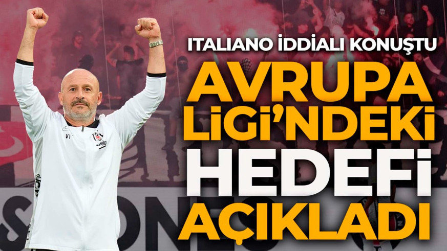 Hedef büyüttü! Vincenzo Italiano, Beşiktaş’ın Avrupa Ligi’ndeki hedefini açıkladı!
