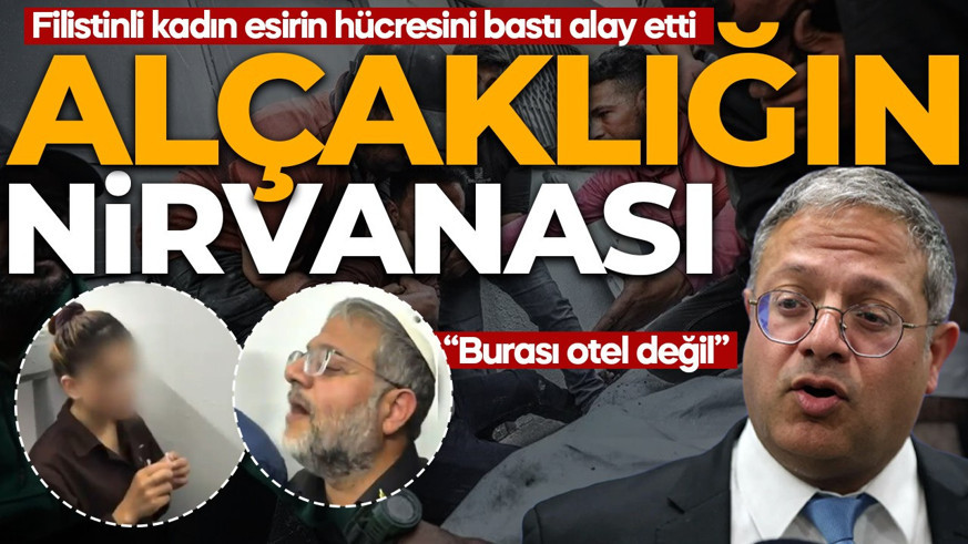 Itamar Ben-Gvir'den alçaklığın nirvanası! Filistinli kadın esirin hücresini bastı alay etti: Burası otel değil