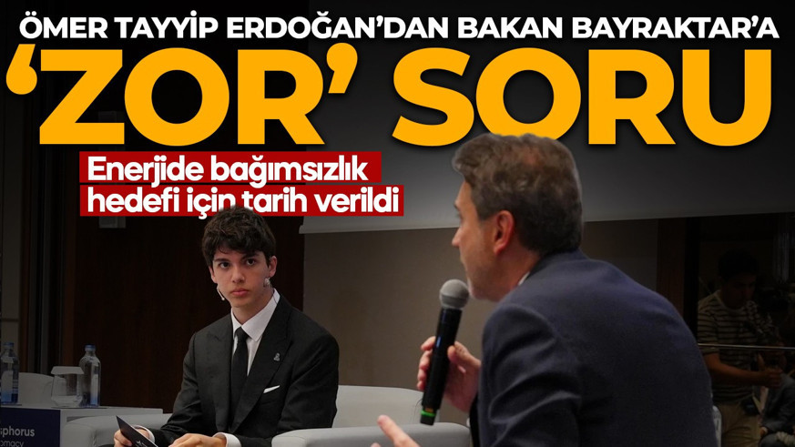Ömer Tayyip Erdoğan’dan Enerji Bakanı Alparslan Bayraktar’a zor soru