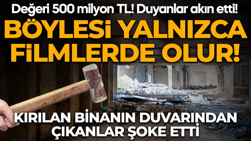 Duvarı söktüler, karşılarına çıkan şeye inanamadılar! Haberi duyanlar binaya koştu!