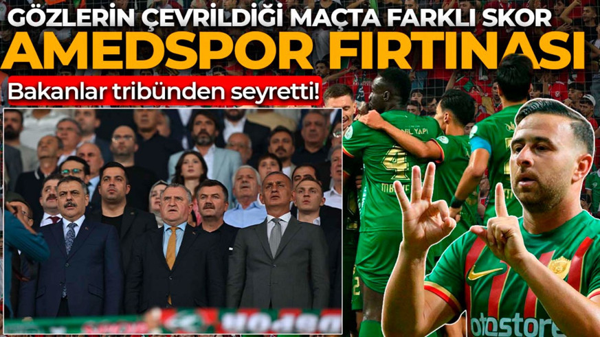 Amedspor, Erzurumspor FK'yı 3 golle yendi, Süper Lig'e 3 puanla başladı