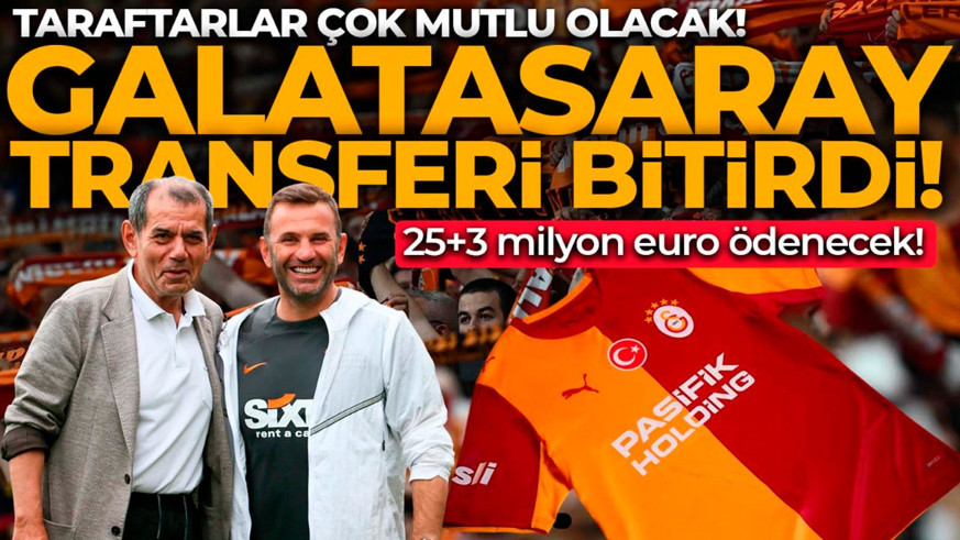 Taraftarlar çok mutlu olacak! Galatasaray transferde bombayı sonunda patlattı! Kasadan 25+3 milyon euro bonservis çıkacak!