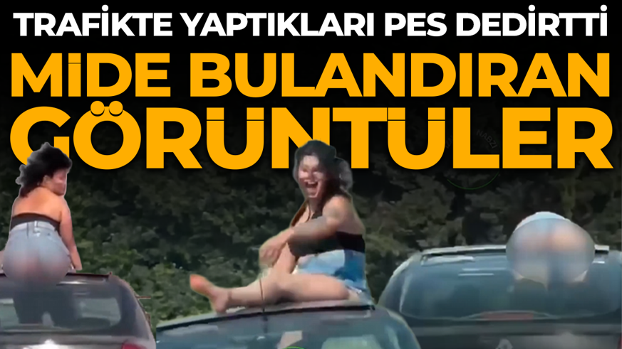 Hareket halindeki araçta skandal görüntüler: Savcılık harekete geçti