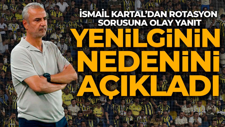 Çarpıcı sözler! İsmail Kartal’dan Gençlerbirliği yenilgisi sonrası öz eleştiri!