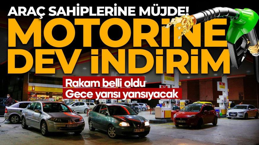 Araç sahiplerine müjde! Motorine dev indirim geldi! Gece yarısı tabelaya yansıyacak