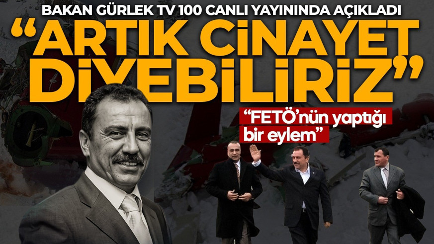 Bakan Gürlek'ten tv100 ekranlarında Yazıcıoğlu'nun şüpheli ölümü hakkında çarpıcı sözler: Artık cinayet diyebiliriz