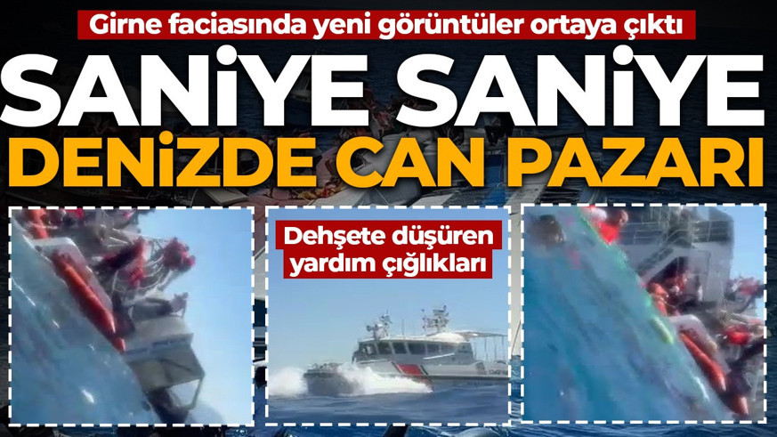 Denizde saniye saniye can pazarı! Girne faciasında yeni görüntüler ortaya çıktı: Bizi de alın çığlıkları