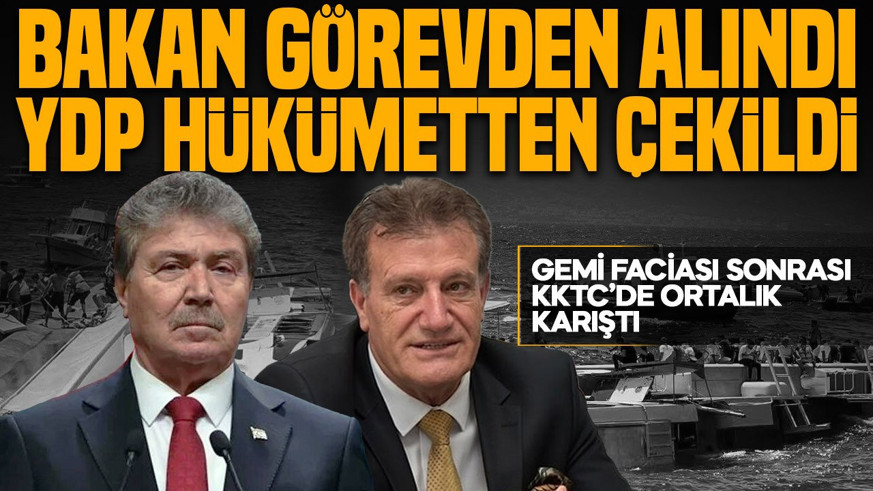 Girne'deki gemi faciası sonrası sıcak gelişme: YDP Genel Başkanı Arıklı hükümetten çekilme kararı aldı