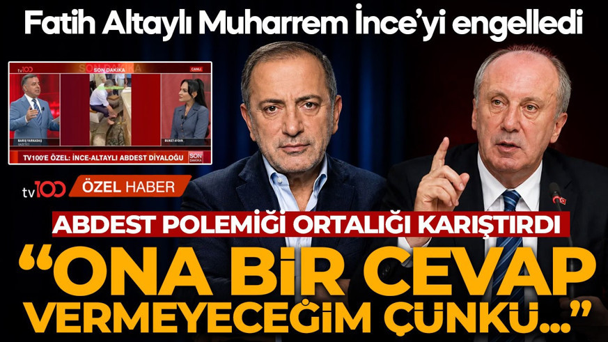 Abdest polemiği ortalığı karıştırdı! Barış Yarkadaş yaşananların perde arkasını tv100'de anlattı: "Fatih Altaylı, Muharrem İnce'yi engelledi"