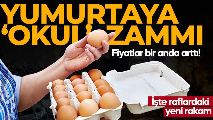 Fiyatlar bir anda arttı! Yumurtaya okul zammı: İşte raflardaki yeni rakam