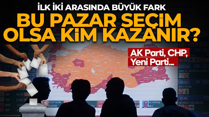 Son seçimleri bilmişti! Bu pazar seçim olsa kim kazanır? İlk iki arasında büyük fark