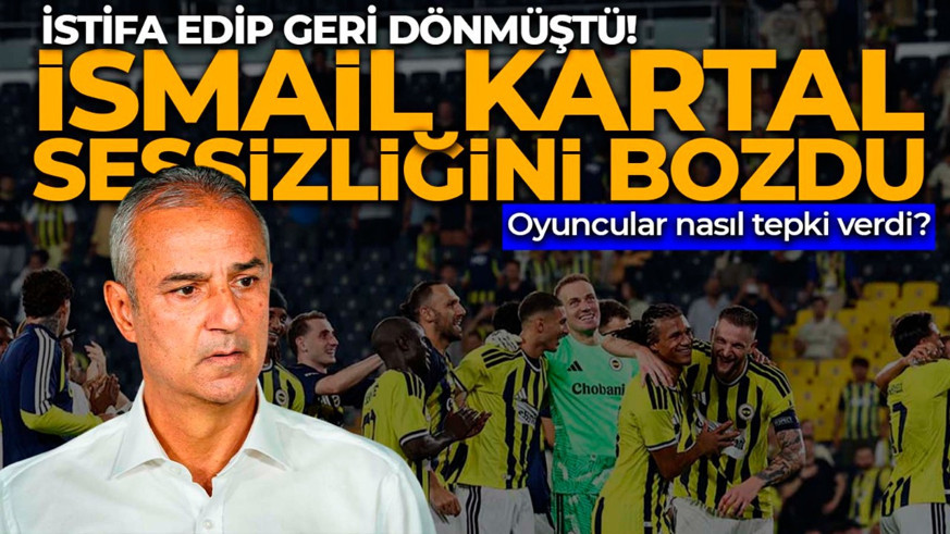 Fenerbahçe’de İsmail Kartal sessizliğini bozdu! İstifa kararı sonrası ilk açıklama