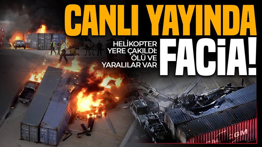Canlı yayında facia! Helikopter bir anda yere çakıldı: Ölü ve yaralılar var