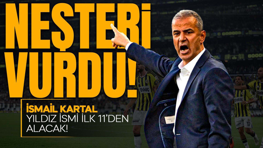 Fenerbahçe’de İsmail Kartal’dan Eyüpspor maçı için neşteri vurdu! Yıldız futbolcuya ilk 11'den alacak