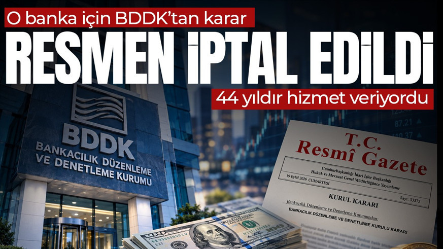 1982'den beri hizmet veriyordu! BDDK gece yarısı duyurdu: Faaliyetlerine son verildi