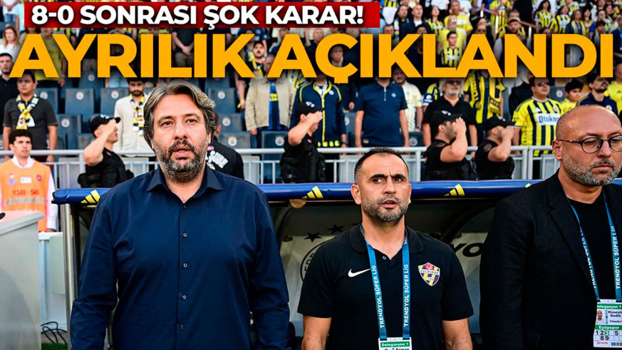 Son dakika | Fenerbahçe'ye 8-0 kaybetmişlerdi! Eyüpspor ayrılığı resmen duyurdu