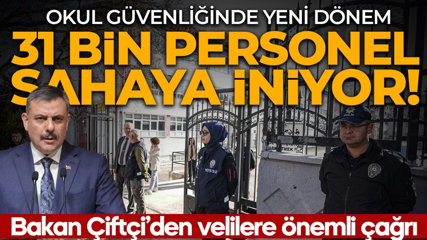 Okullarda yeni güvenlik tedbirlerini Bakan Çiftçi ve Bakan Tekin açıkladı