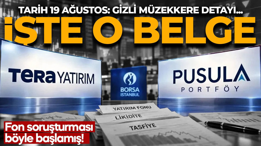 İşte fon soruşturmasını başlatan o yazı! SPK’ya "gizli" ibaresiyle gönderilmiş