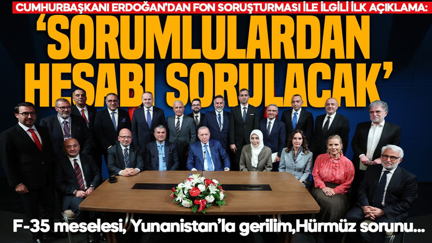 Cumhurbaşkanı Erdoğan’dan fon soruşturması ile ilgili ilk açıklama: Sorumlulardan hesabı sorulacak!