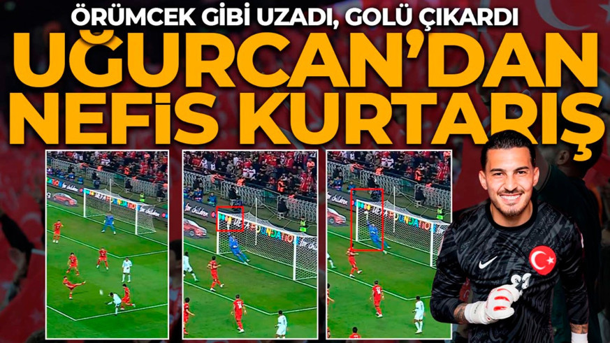 Uğurcan Çakır’dan nefis kurtarış! Örümcek gibi uzadı, golü çıkardı