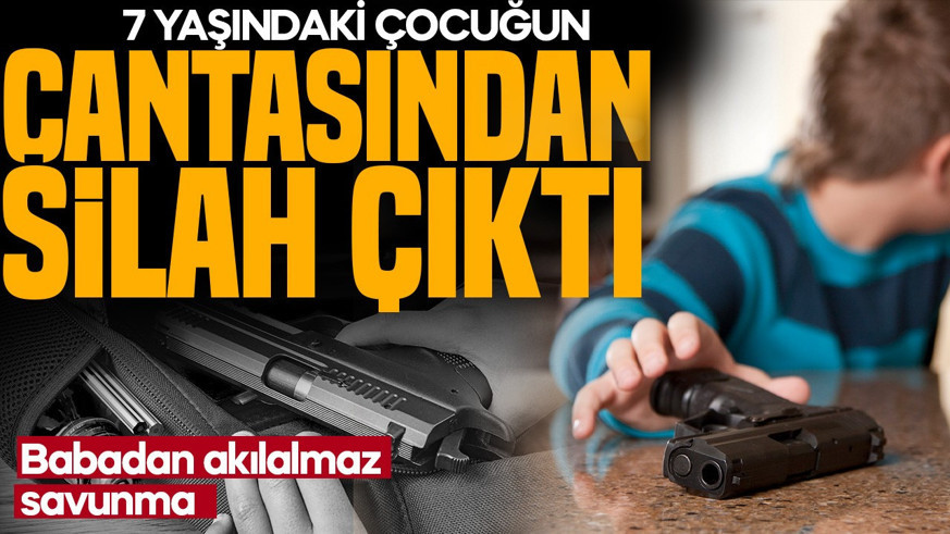 Mersin'de ilkokulda korkutan olay! 7 yaşındaki öğrencinin çantasından tabanca çıktı
