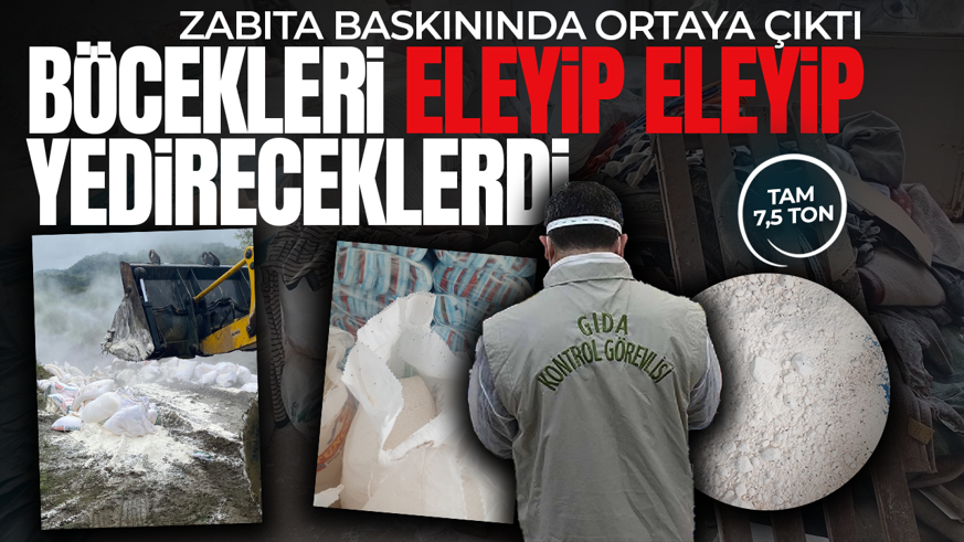 Böyle rezillik olmaz! Bartın'da zabıta ekipleri denetim sırasında karşılaştıklarıyla şoke oldu: 7.5 ton böceklenmiş un bulundu