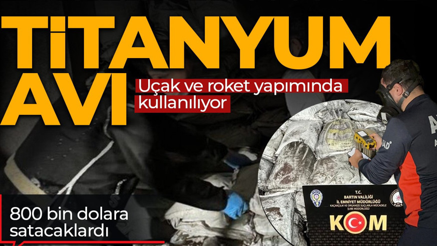 Bartın'da bir evin deposundan servet çıktı! Tam 8 ton titanyum bulundu