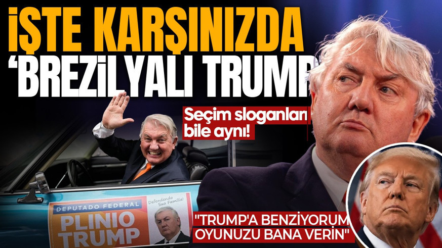İşte karşısınızda Brezilyalı Trump! Saçı, başı, mimikleri aynı: Sokakları dolaşıp oy istiyor