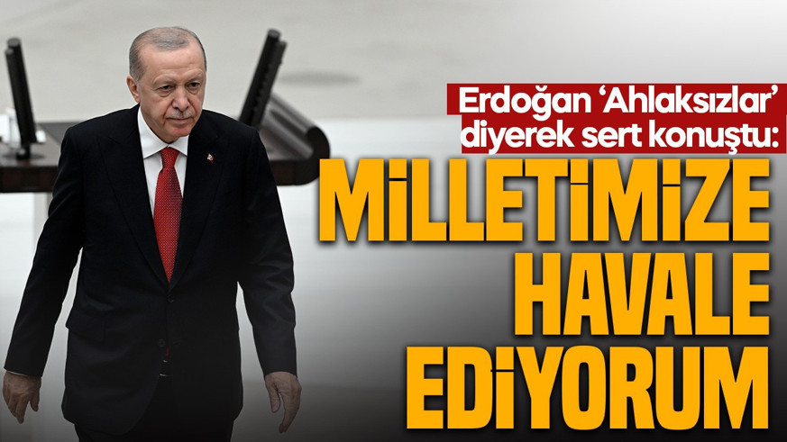 Cumhurbaşkanı Erdoğan 'Dimdik ayaktayız' dedi! 'Partimize saldıranları milletimize havale ediyorum'