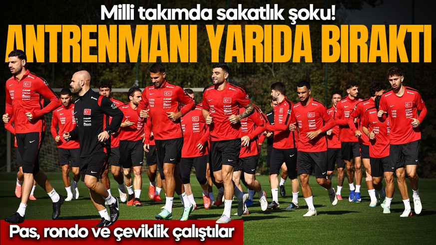 Milli takımda sakatlık şoku! Emirhan Topçı antrenmanı yarıda bıraktı